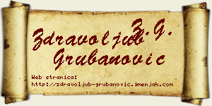 Zdravoljub Grubanović vizit kartica